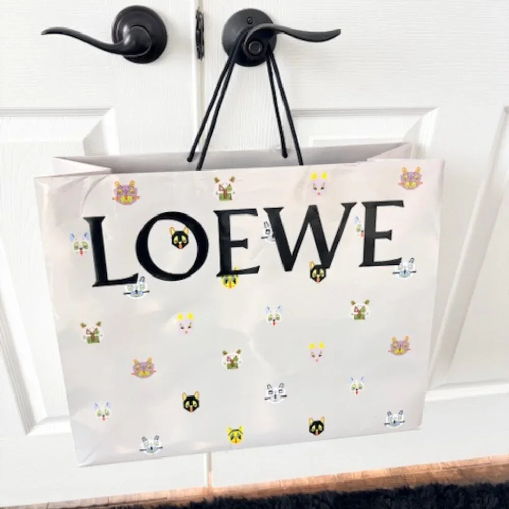 Loewe L. Wain Futurist Cat Limited Edition Holiday 2025 Shopping Bag Bundle